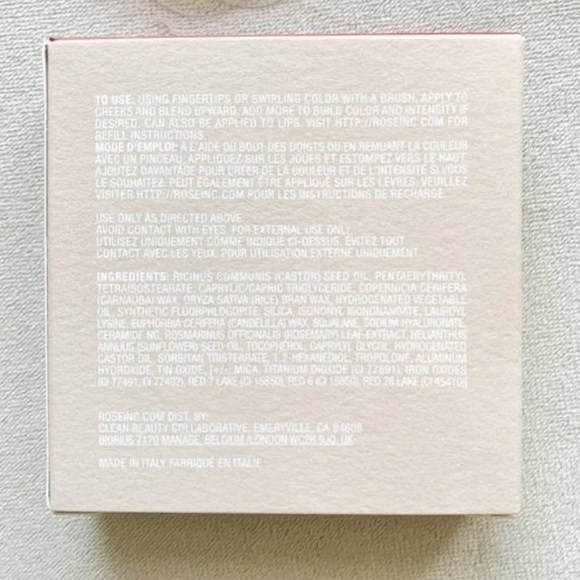 ☀️ ROSE INC CREAM BLUSH REFILLABLE CHEEK & LIP COLOR FOXGLOVE New In Box - Picture 2 of 6